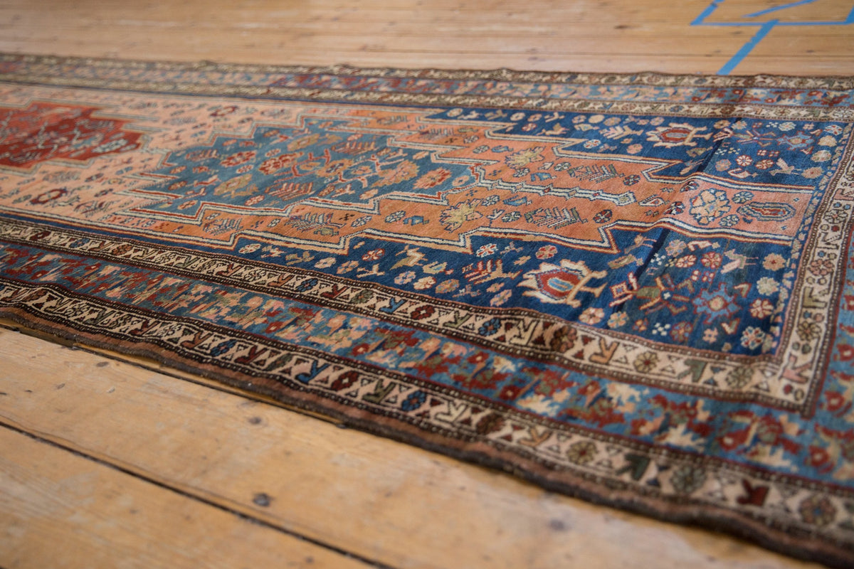 3.5x12.5 Vintage Fine Distressed Malayer Rug Runner