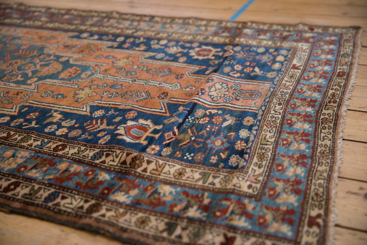 3.5x12.5 Vintage Fine Distressed Malayer Rug Runner