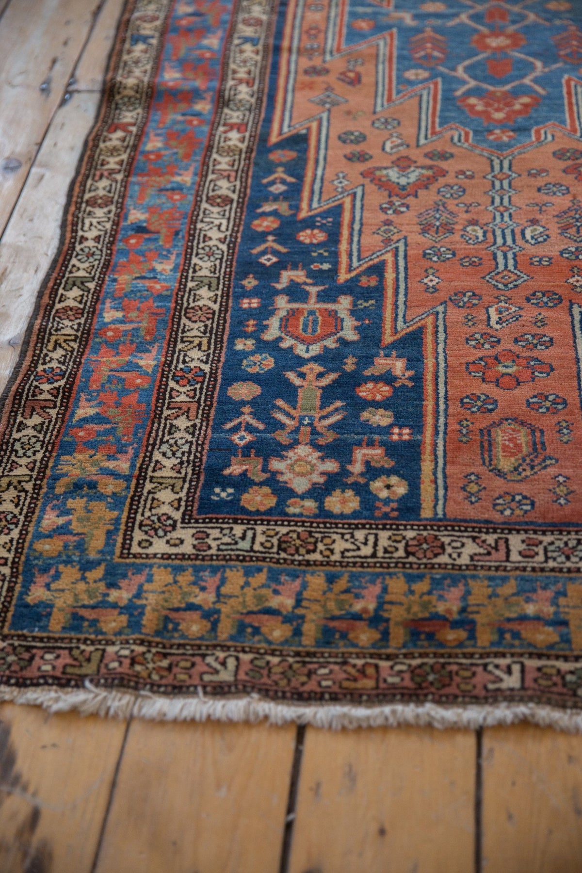 3.5x12.5 Vintage Fine Distressed Malayer Rug Runner