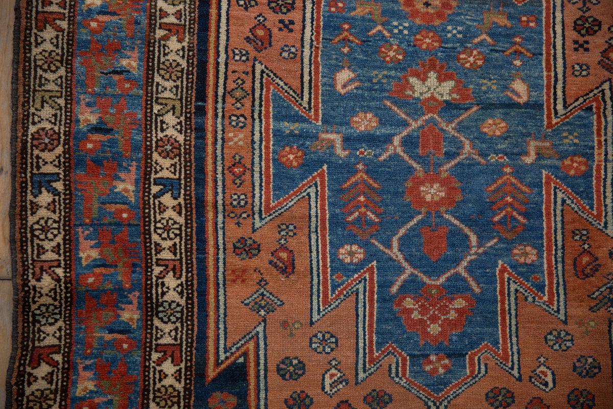 3.5x12.5 Vintage Fine Distressed Malayer Rug Runner