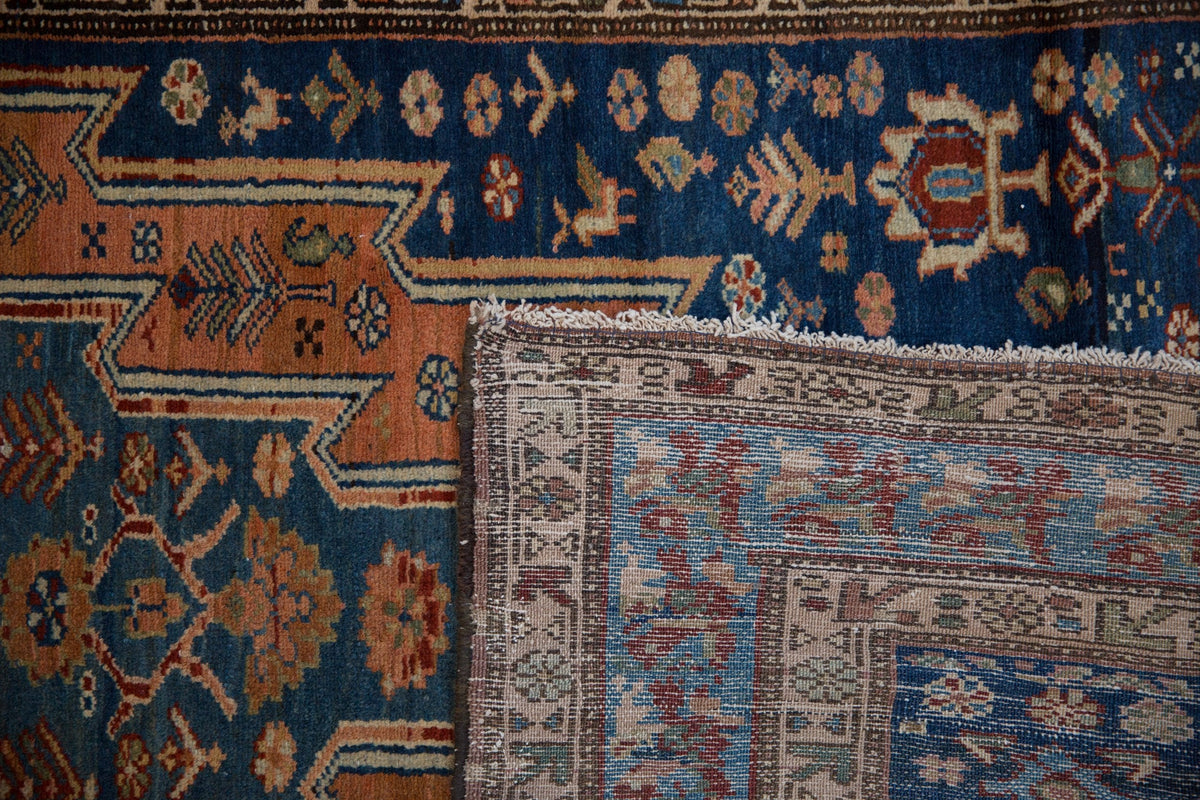 3.5x12.5 Vintage Fine Distressed Malayer Rug Runner