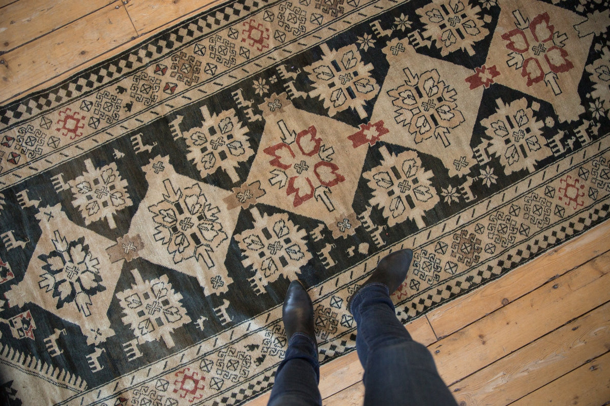 4x10.5 Vintage Distressed Karabagh Rug Runner