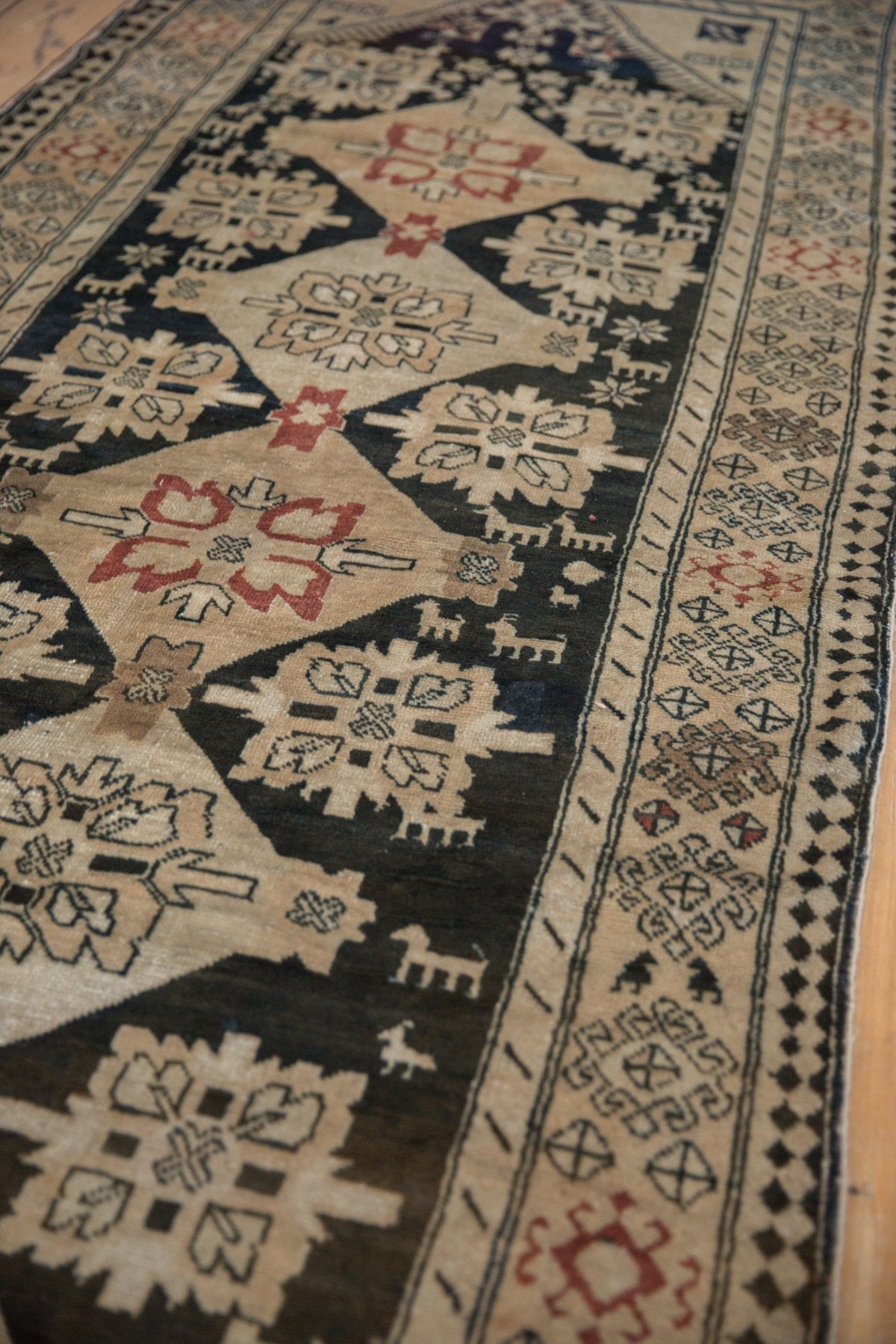 4x10.5 Vintage Distressed Karabagh Rug Runner