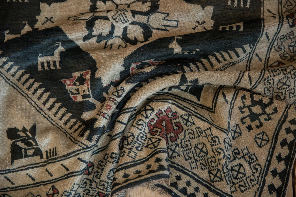 4x10.5 Vintage Distressed Karabagh Rug Runner