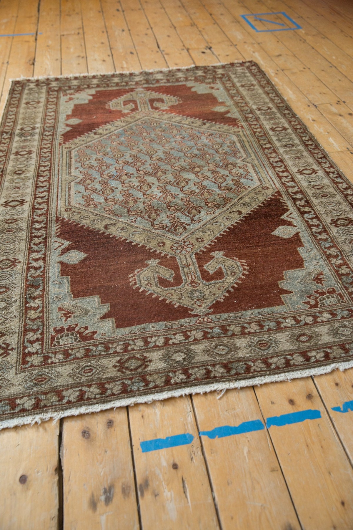 4x6 Vintage Distressed Malayer Rug