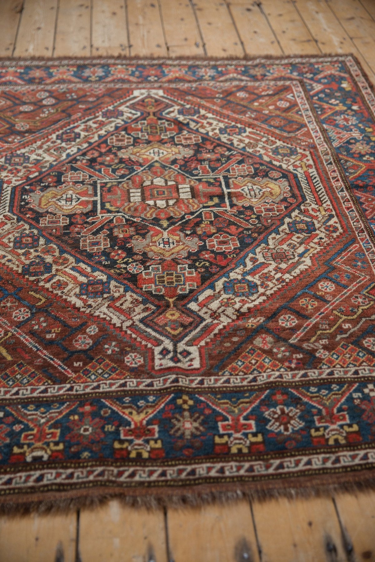 5x6 Vintage Kamseh Square Rug