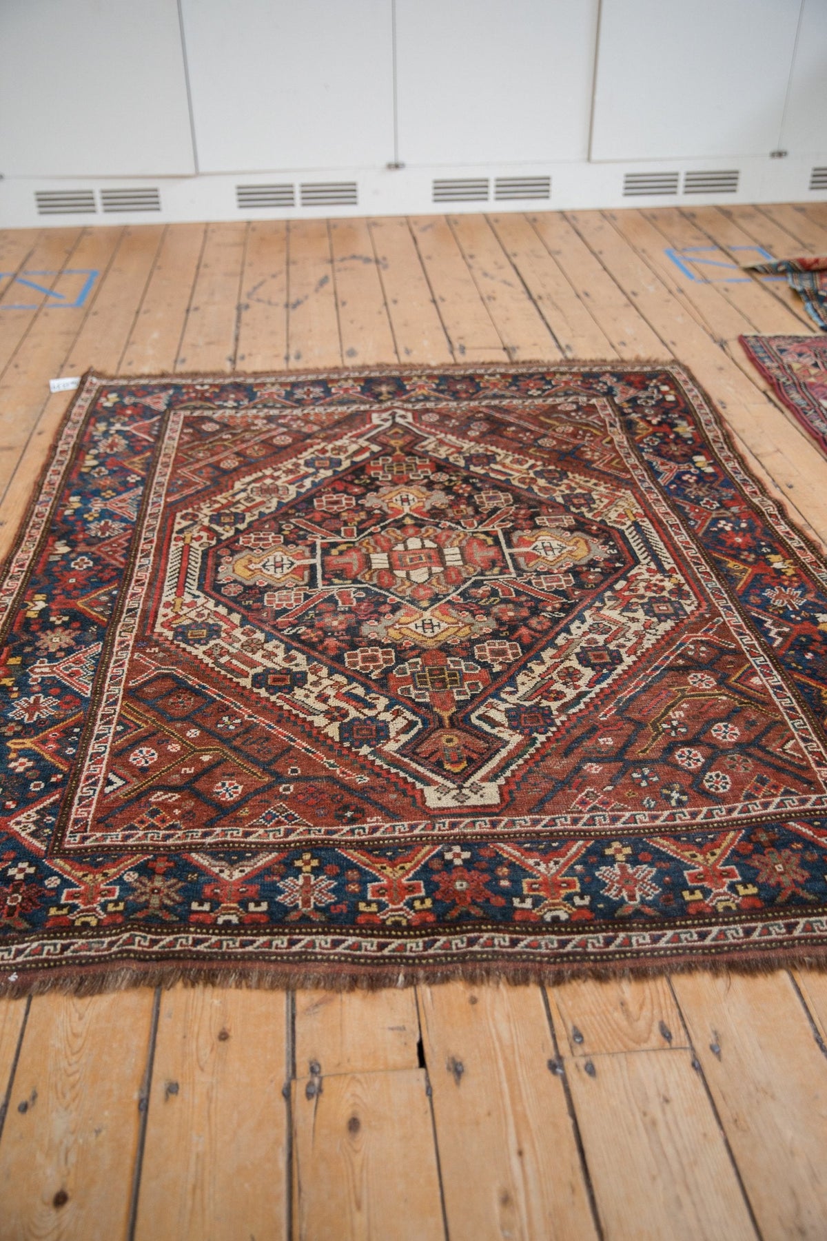 5x6 Vintage Kamseh Square Rug