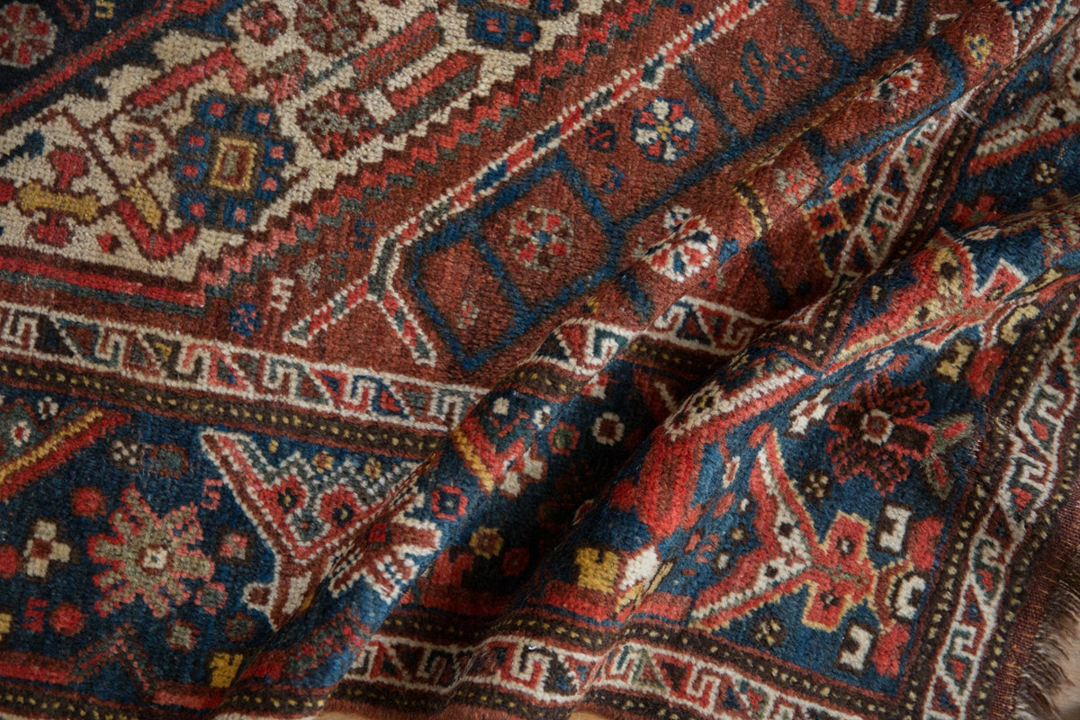 5x6 Vintage Kamseh Square Rug