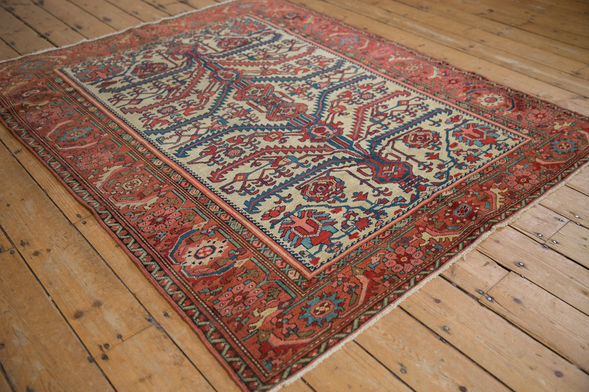 5x6 Antique Fine Malayer Square Rug