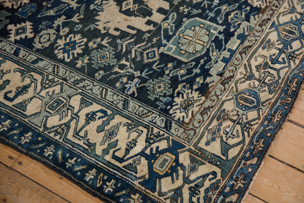 4.5x5 Vintage Bijar Square Rug