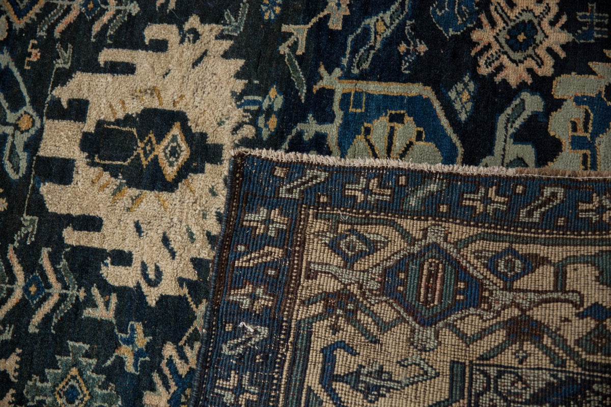 4.5x5 Vintage Bijar Square Rug