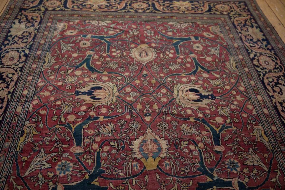 7x10.5 Antique Fine Tabriz Carpet