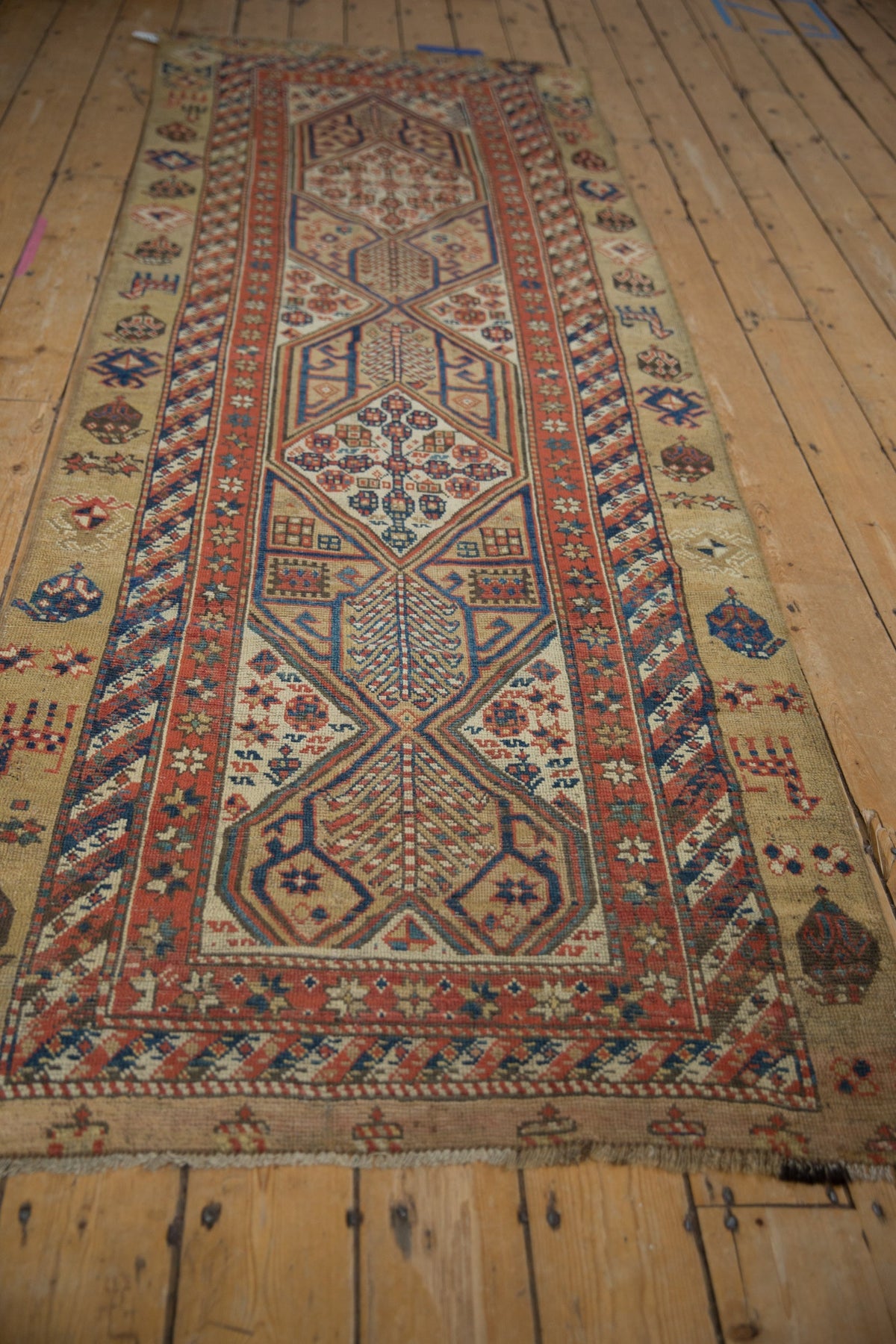 3.5x9.5 Antique Serab Rug Runner
