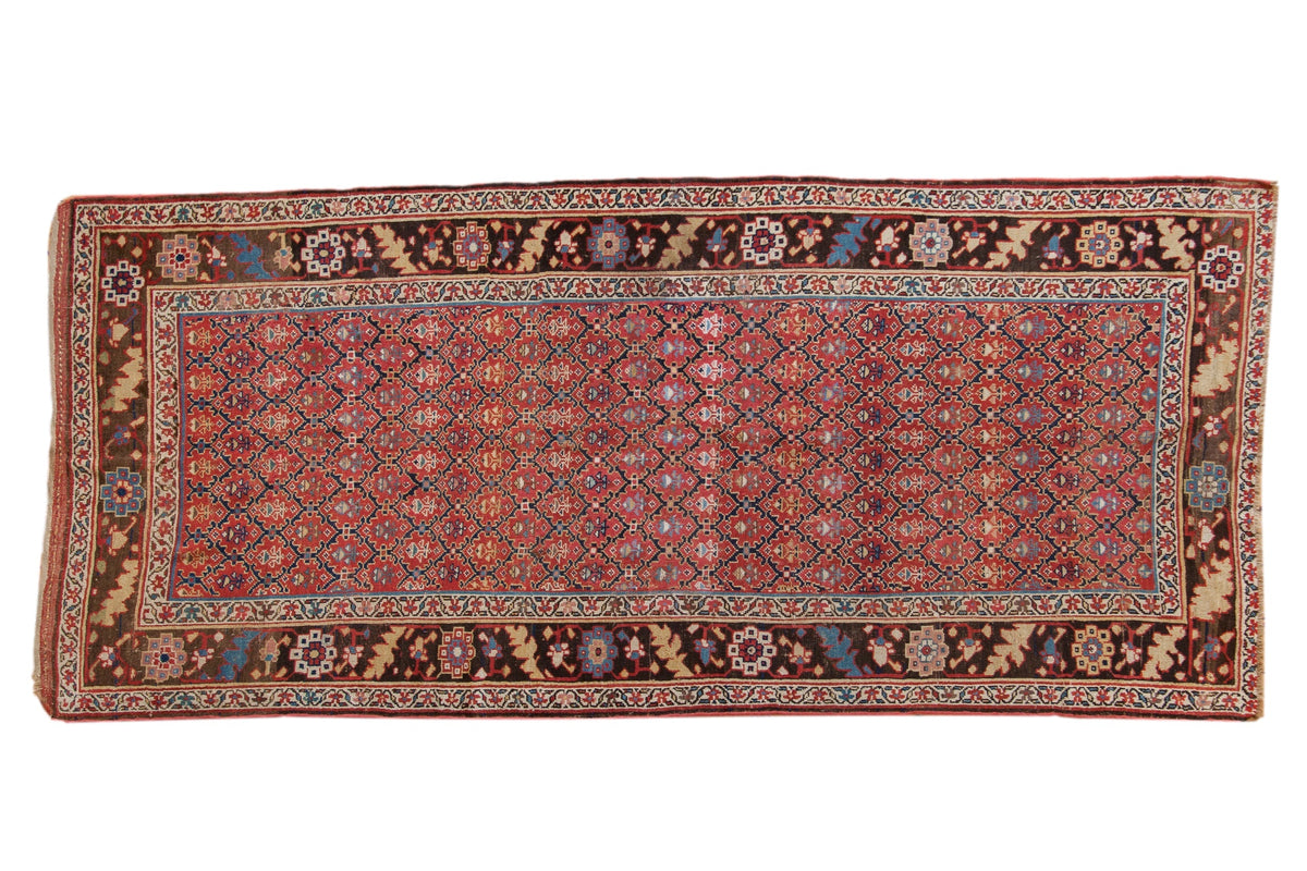 4.5x10.5 Antique Kurdish Rug Runner