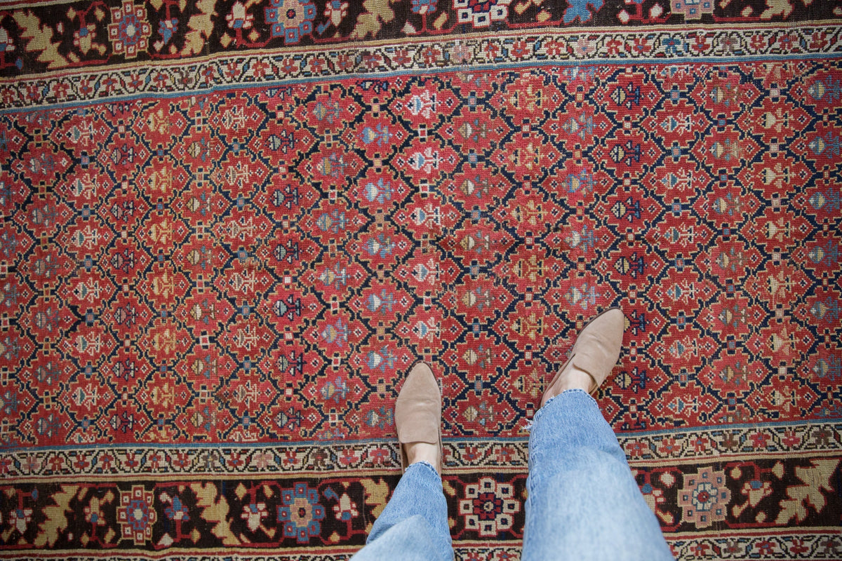 4.5x10.5 Antique Kurdish Rug Runner