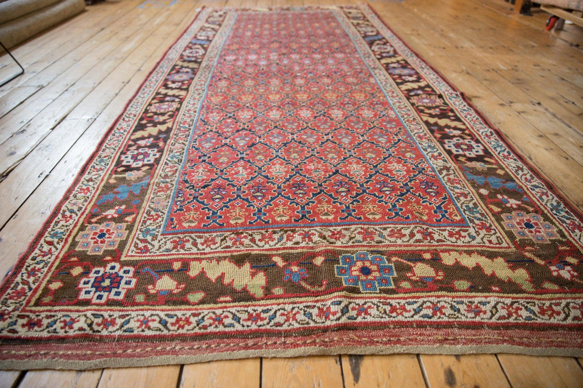4.5x10.5 Antique Kurdish Rug Runner