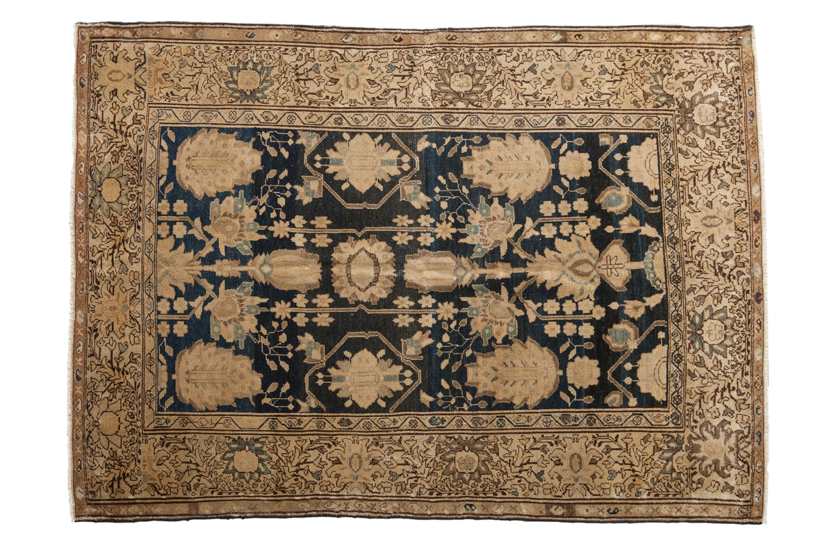 4.5x6.5 Vintage Fine Tea Washed Malayer Rug