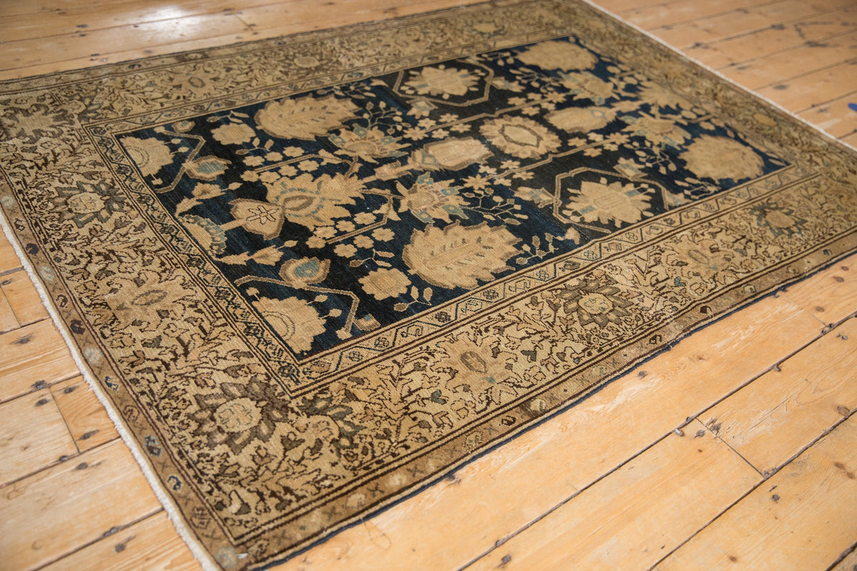 4.5x6.5 Vintage Fine Tea Washed Malayer Rug