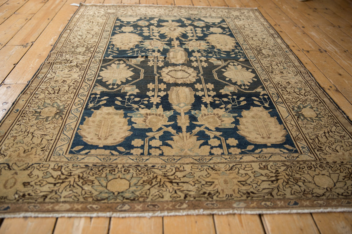4.5x6.5 Vintage Fine Tea Washed Malayer Rug