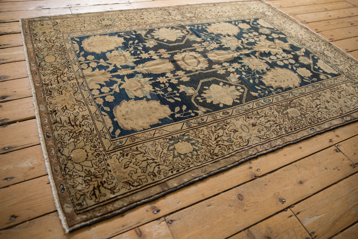 4.5x6.5 Vintage Fine Tea Washed Malayer Rug