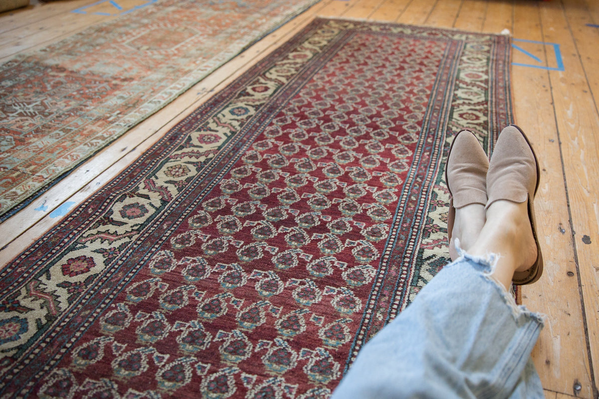 3.5x12 Vintage Hamadan Rug Runner