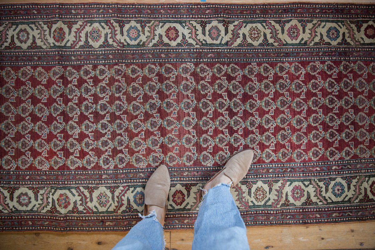 3.5x12 Vintage Hamadan Rug Runner