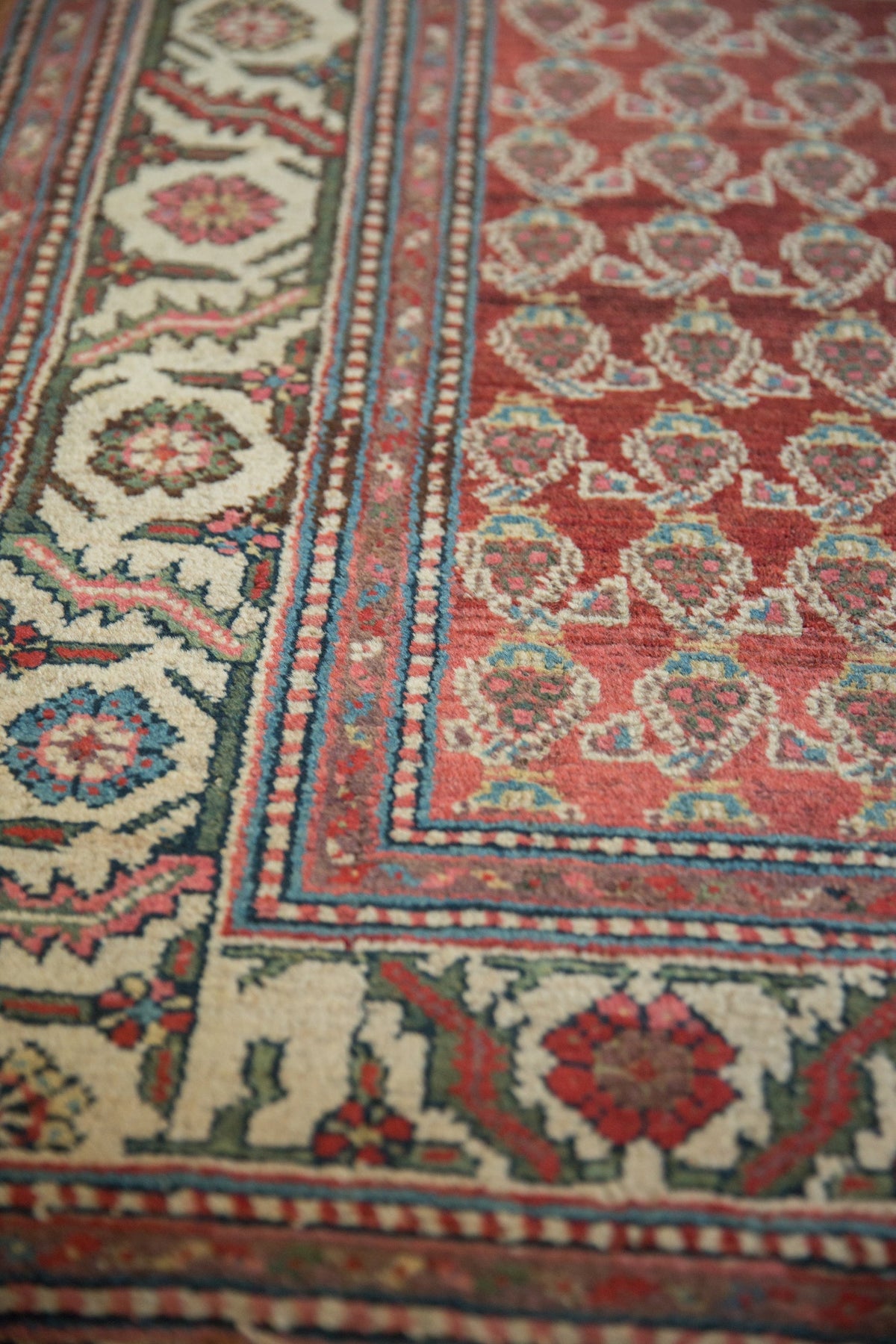 3.5x12 Vintage Hamadan Rug Runner