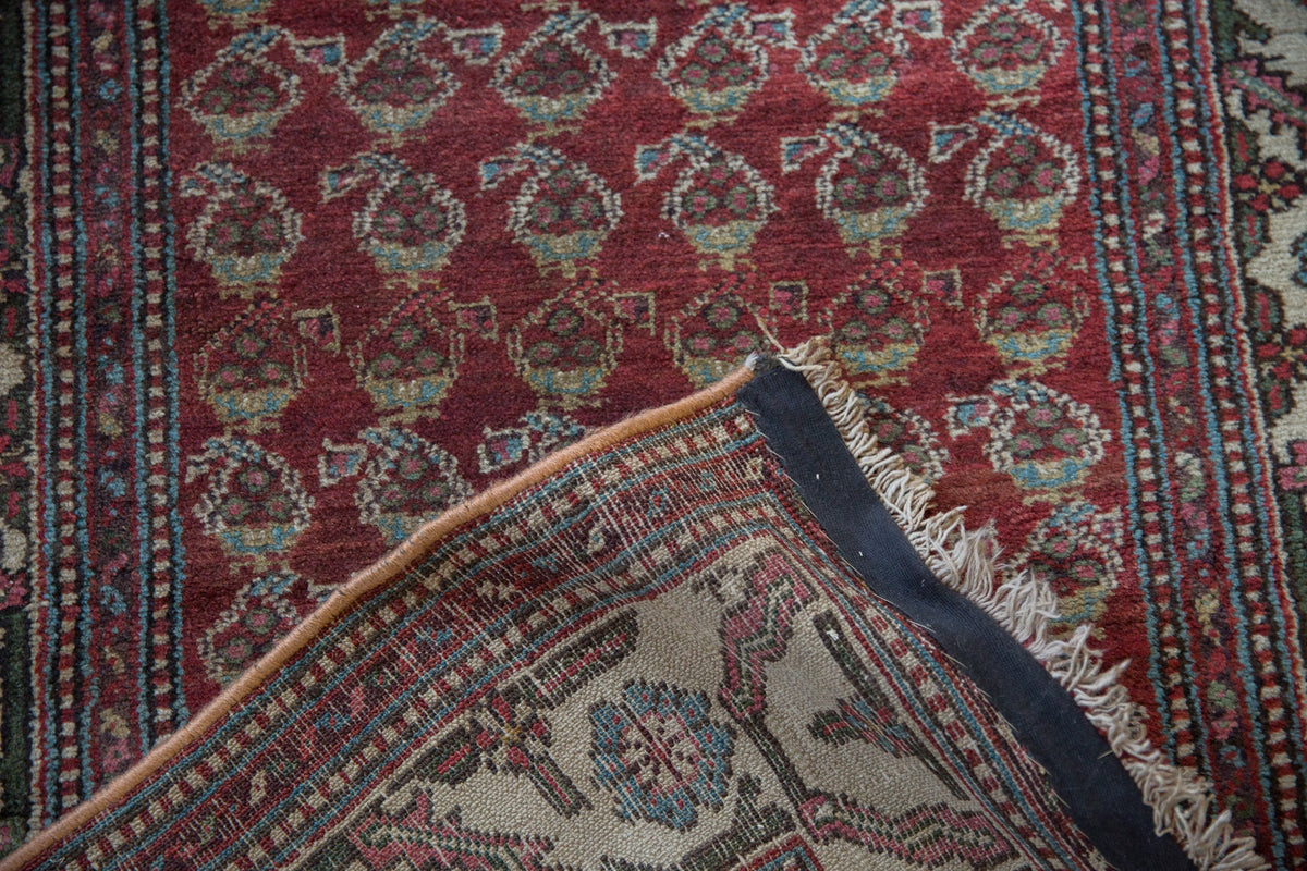 3.5x12 Vintage Hamadan Rug Runner