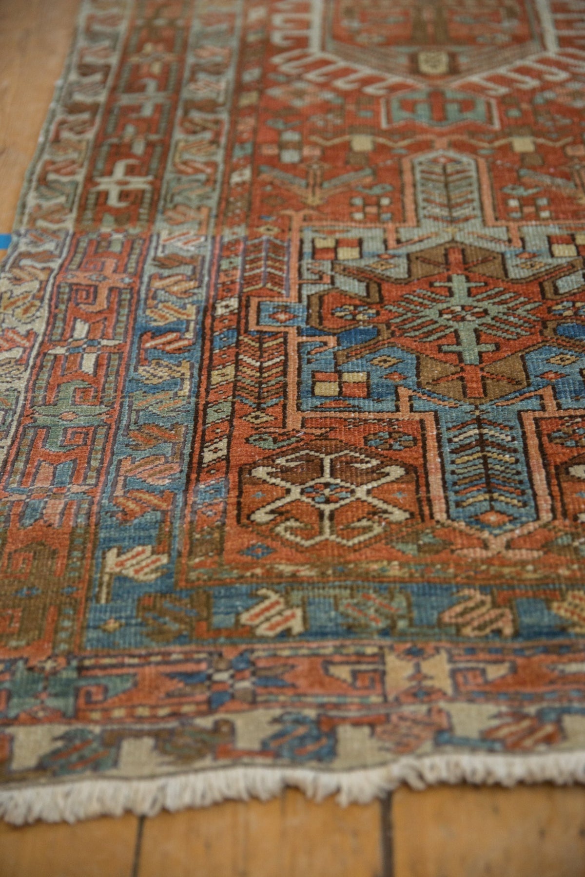 2.5x14 Vintage Fine Distressed Karaja Rug Runner