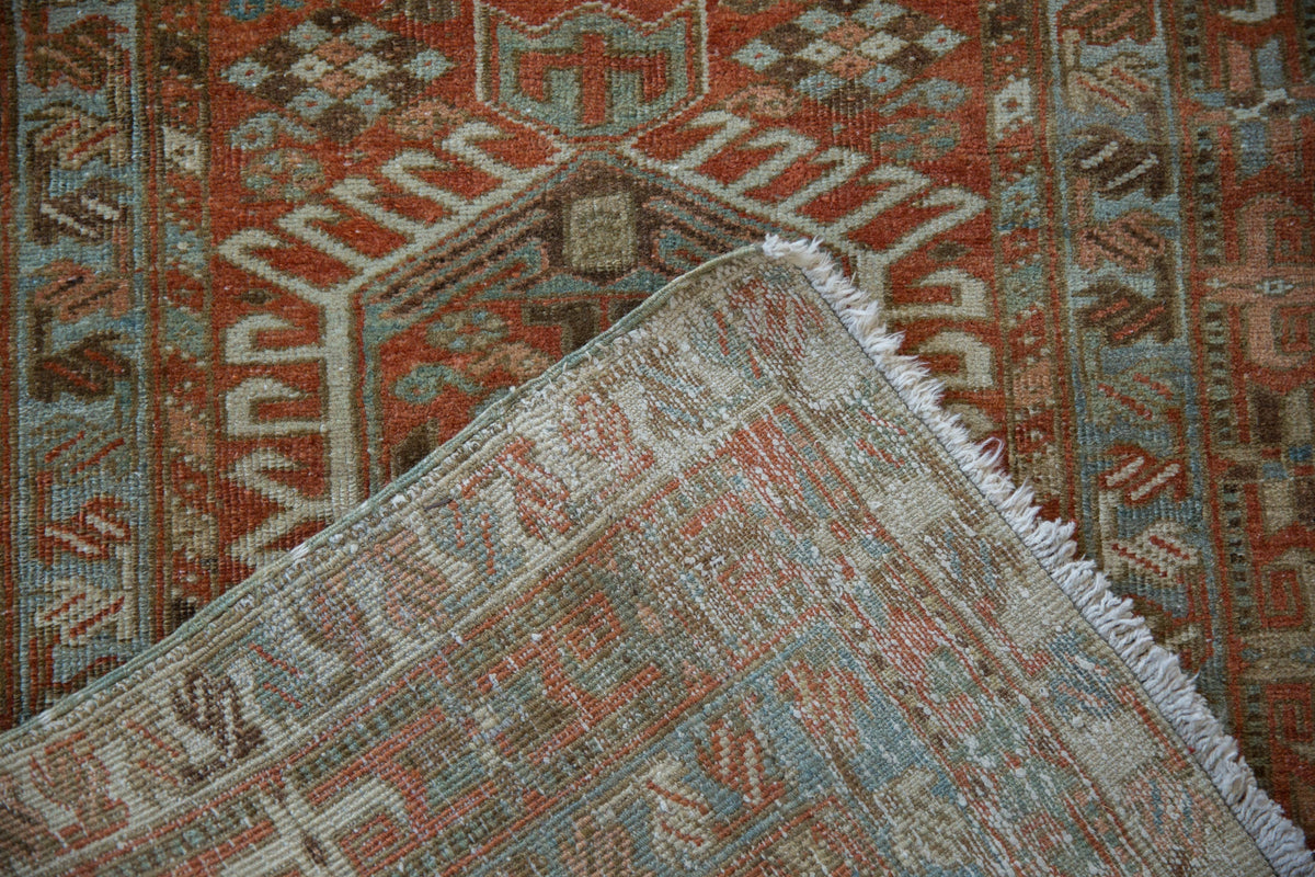 2.5x14 Vintage Fine Distressed Karaja Rug Runner