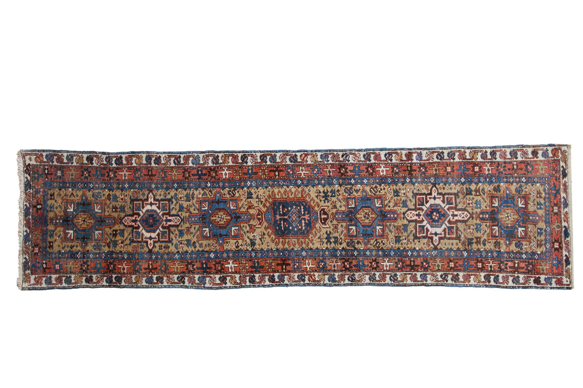 3x10.5 Vintage Karaja Rug Runner