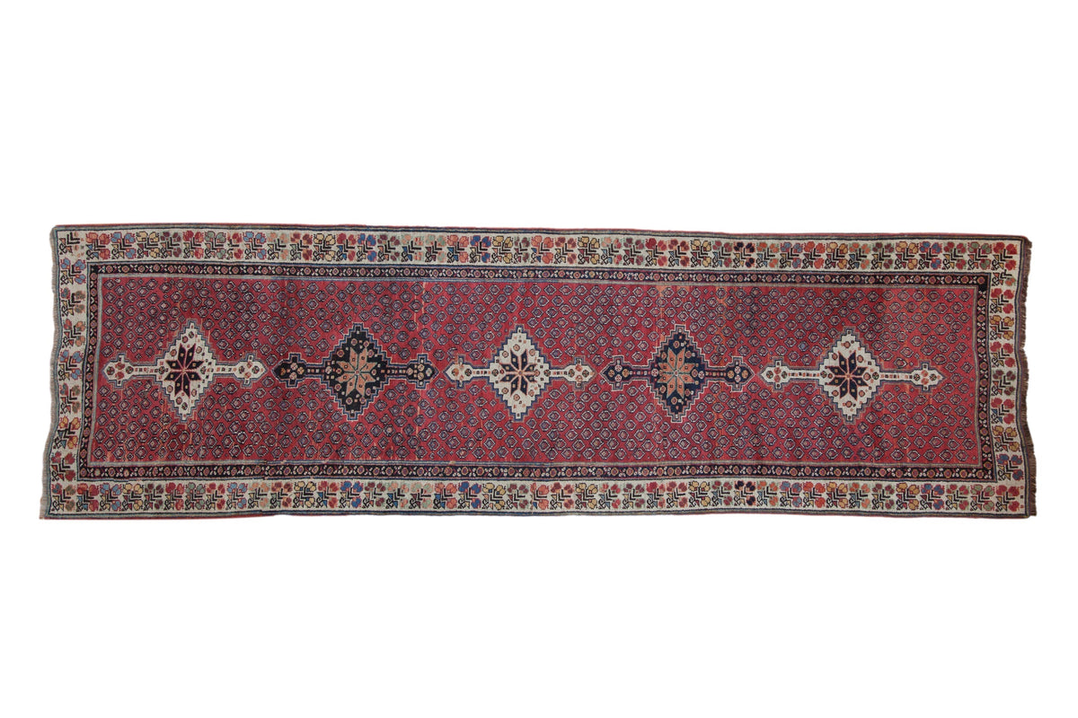 3x10.5 Vintage Kurdish Rug Runner