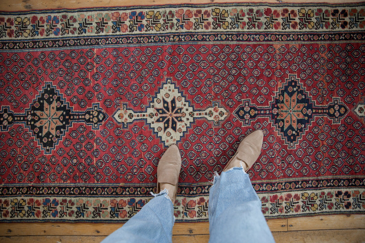 3x10.5 Vintage Kurdish Rug Runner