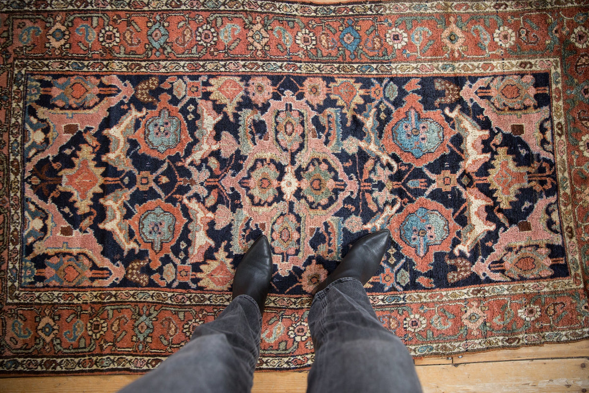 3.5x6.5 Antique Kurdish Rug