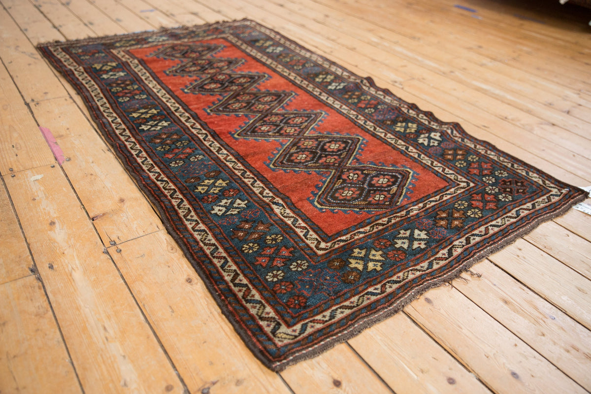 3.5x6 Antique Kurdish Rug