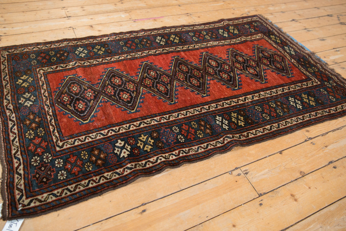 3.5x6 Antique Kurdish Rug