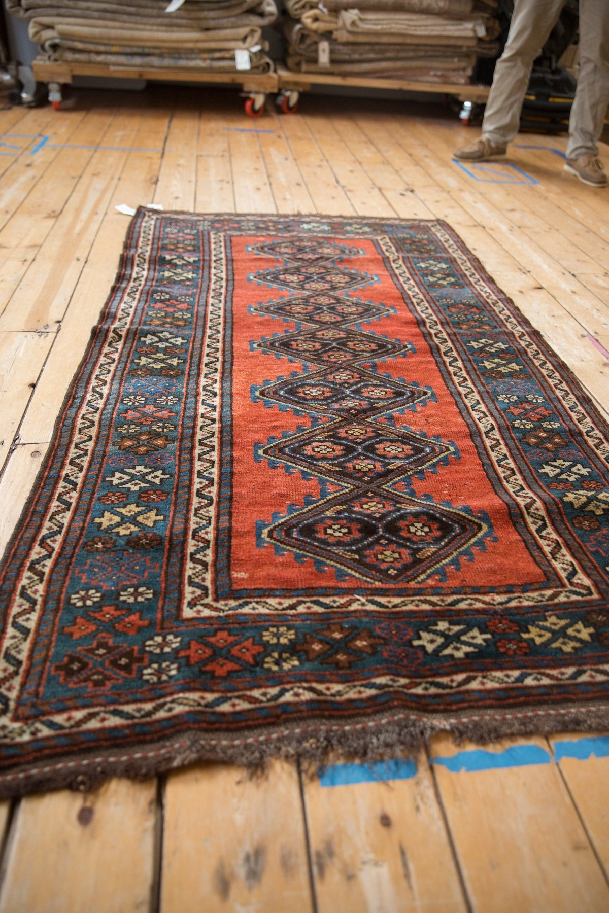 3.5x6 Antique Kurdish Rug