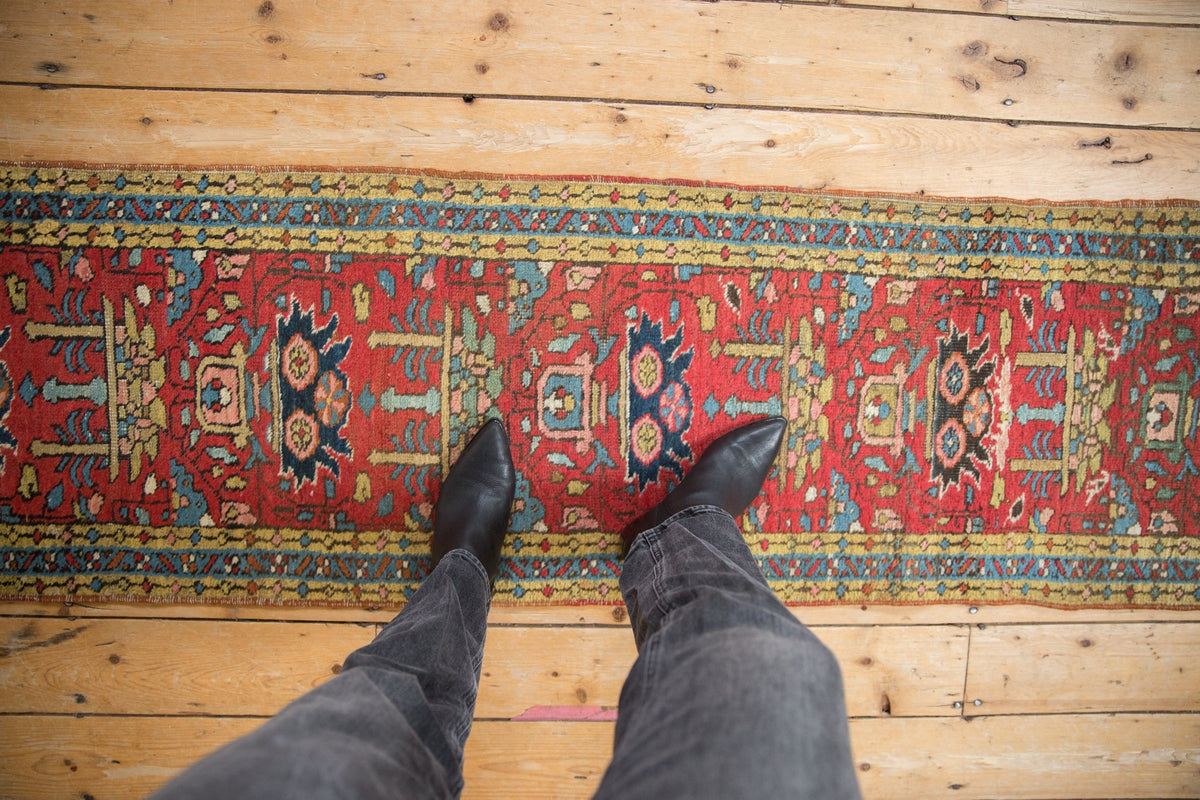 2x9 Vintage Heriz Rug Runner