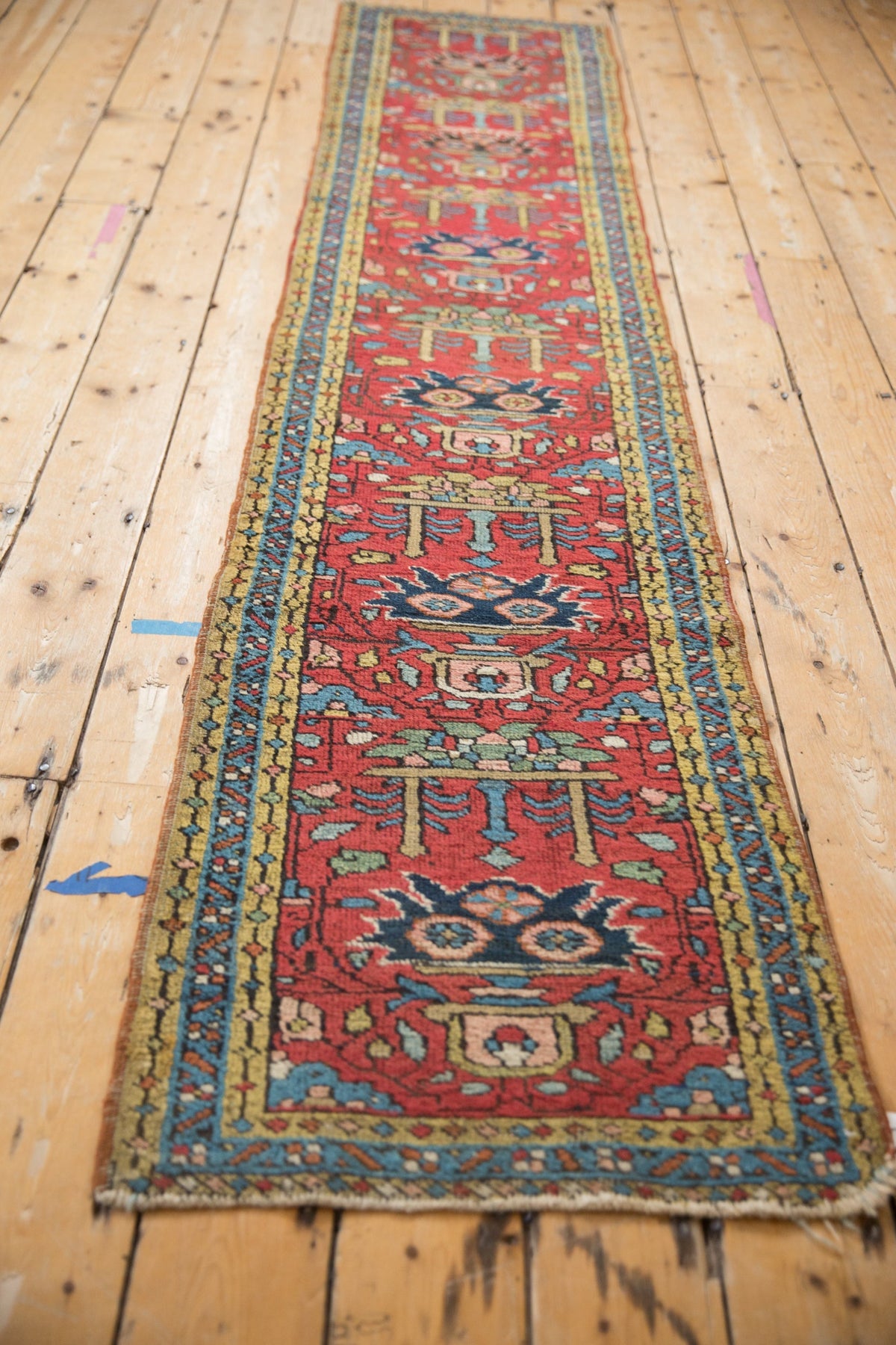 2x9 Vintage Heriz Rug Runner
