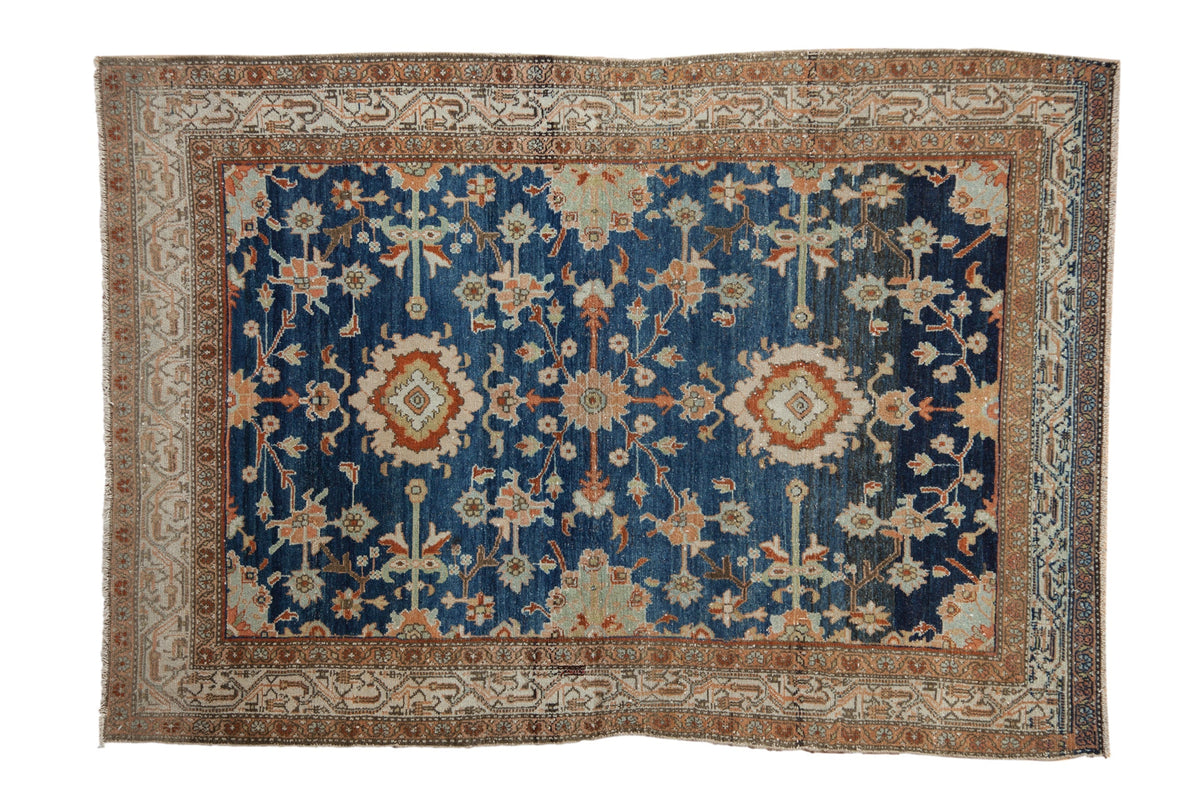 4.5x6.5 Vintage Distressed Hamadan Rug
