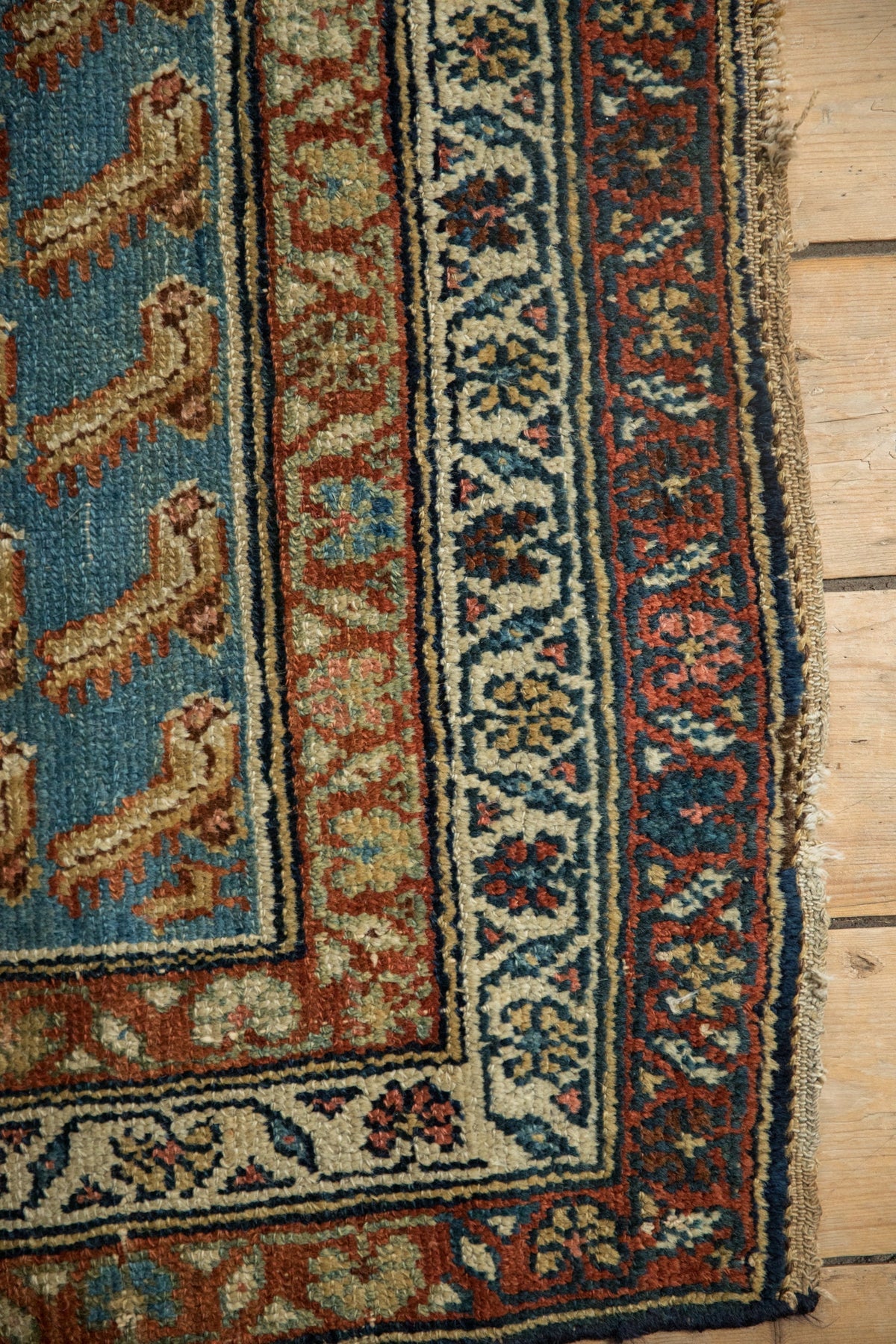 4x5.5 Antique Distressed Hamadan Rug