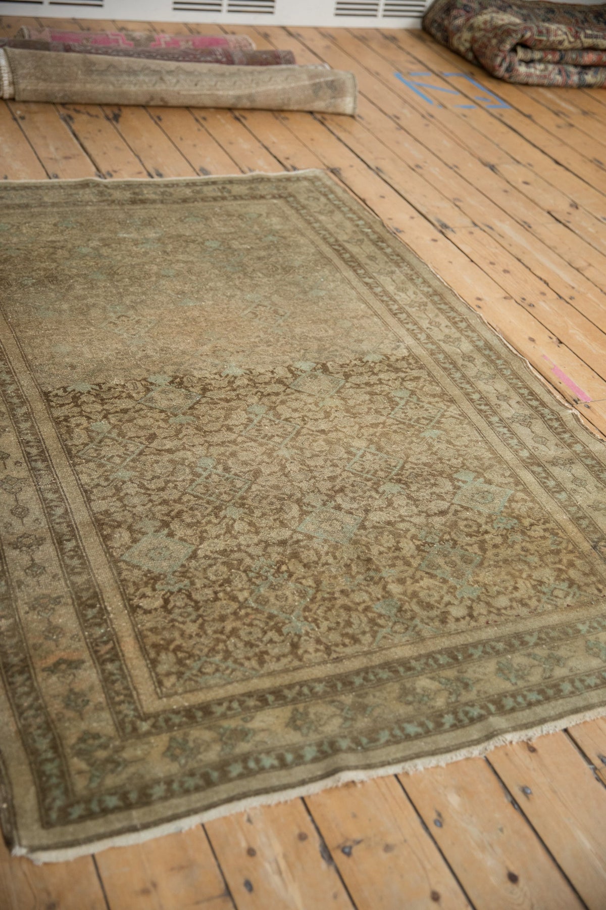 4x6.5 Antique Distressed Malayer Rug