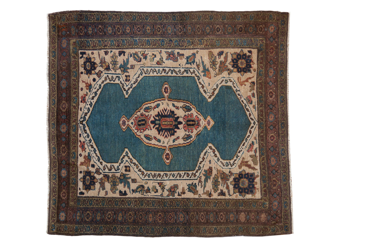 5x5 Vintage Bakshaish Square Rug