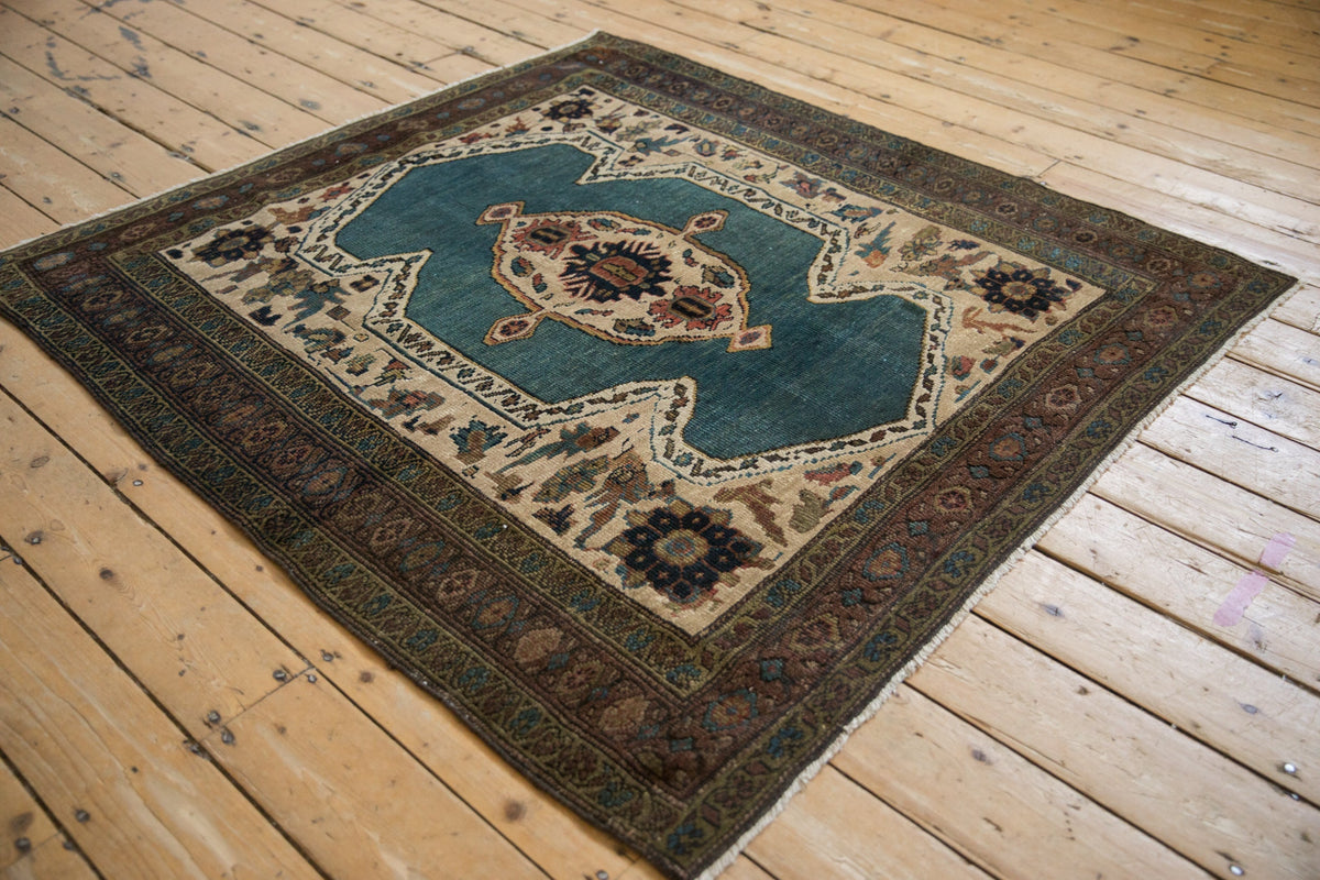 5x5 Vintage Bakshaish Square Rug