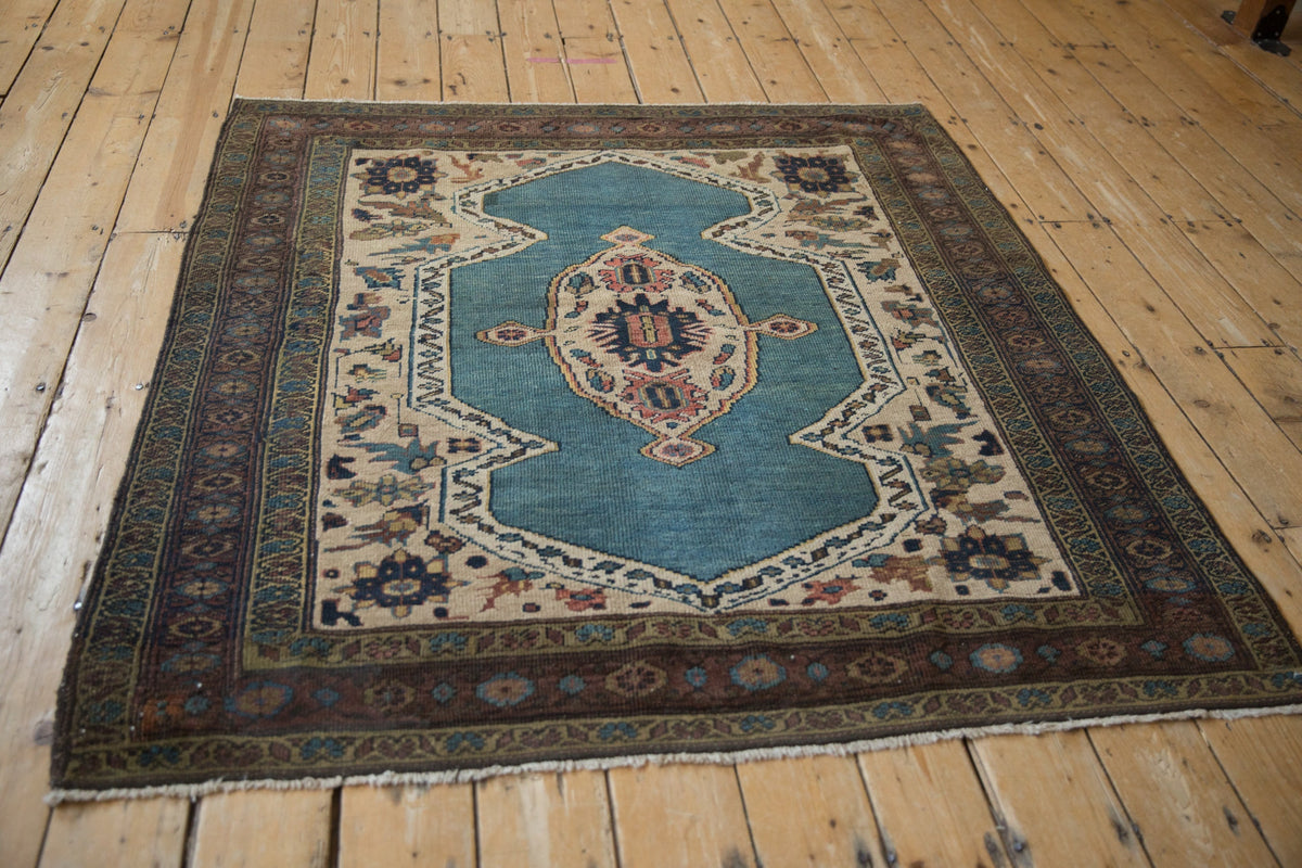5x5 Vintage Bakshaish Square Rug