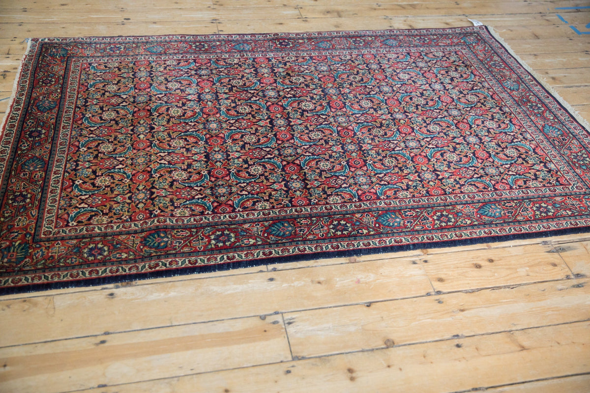 4.5x7 Vintage Sarouk Rug