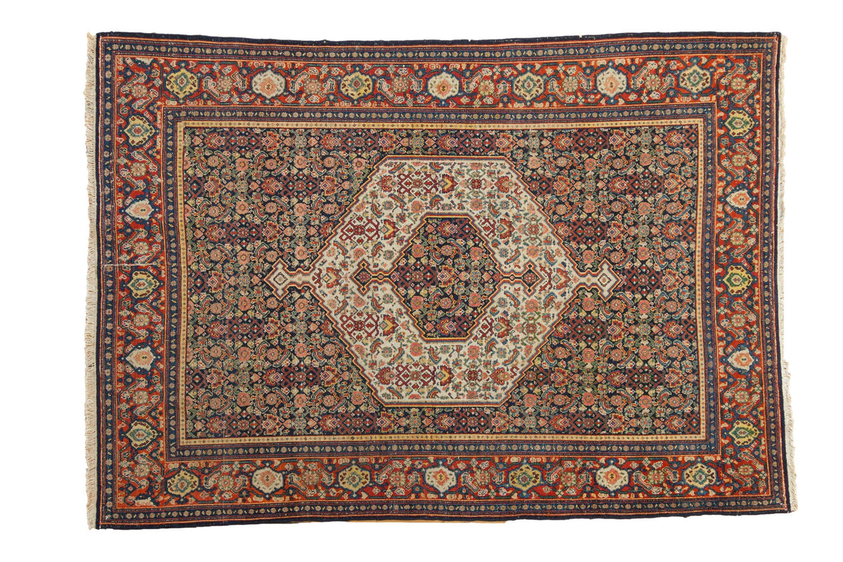4.5x6 Vintage Senneh Rug