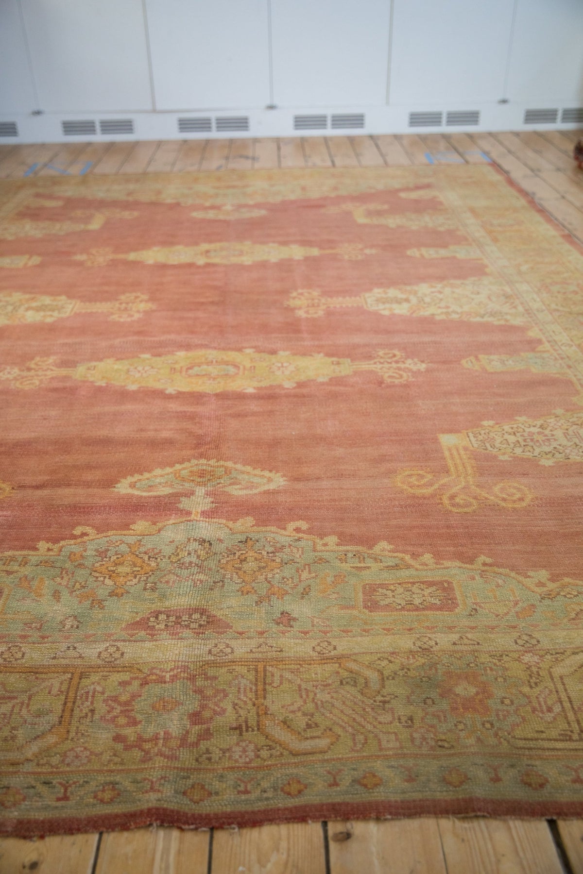 8.5x11.5 Vintage Distressed Oushak Carpet