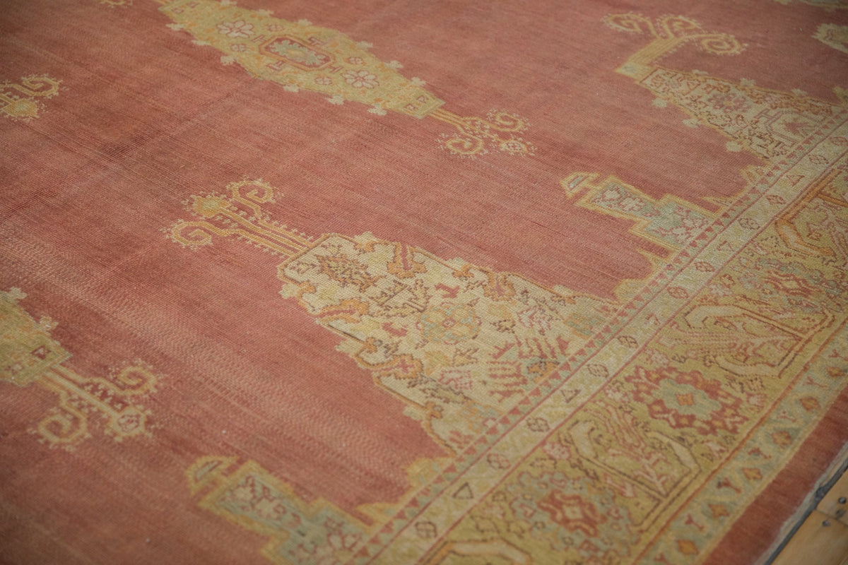 8.5x11.5 Vintage Distressed Oushak Carpet