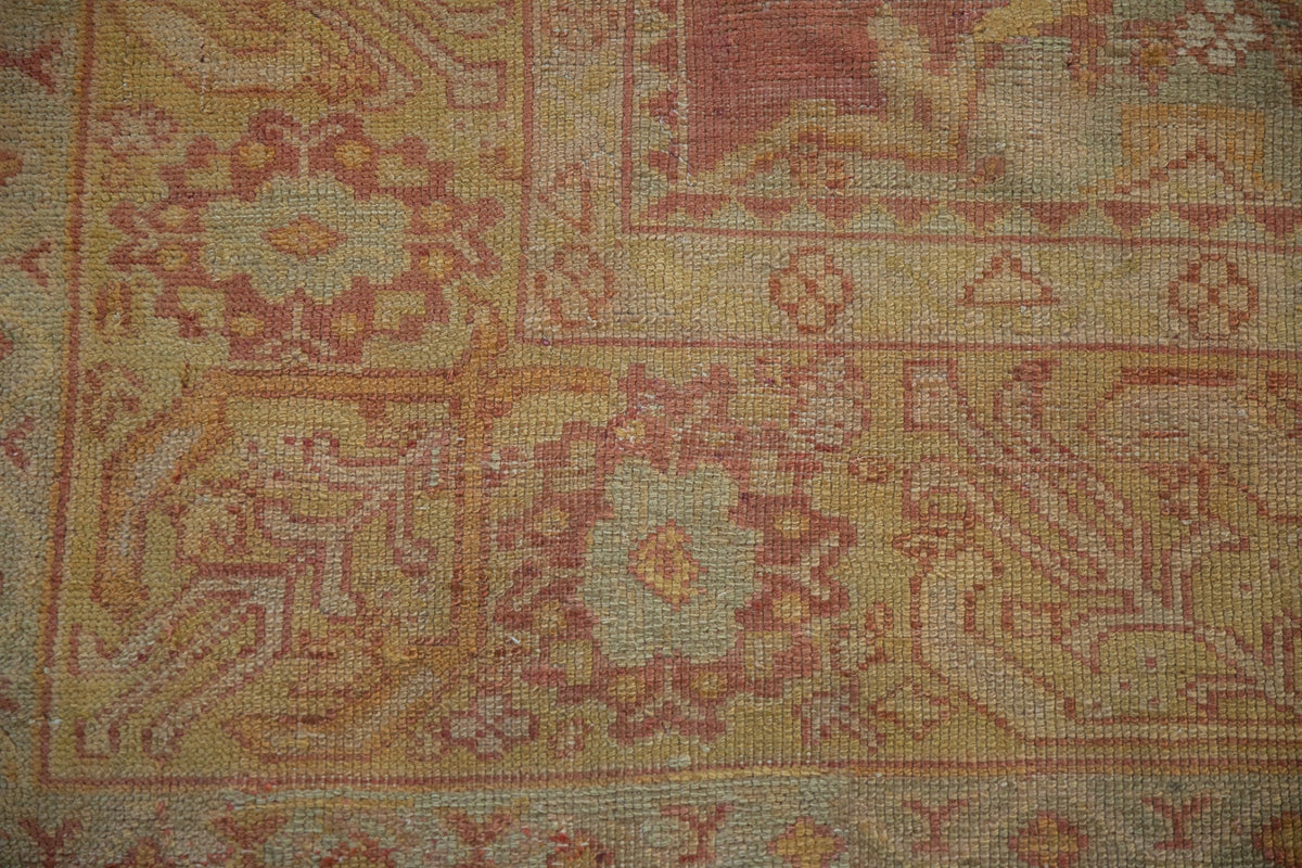 8.5x11.5 Vintage Distressed Oushak Carpet